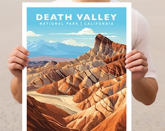 Death Valley Nationalpark Kalifornien Reise Print Geschenk Wandern Wand Kunst Home Decor Poster