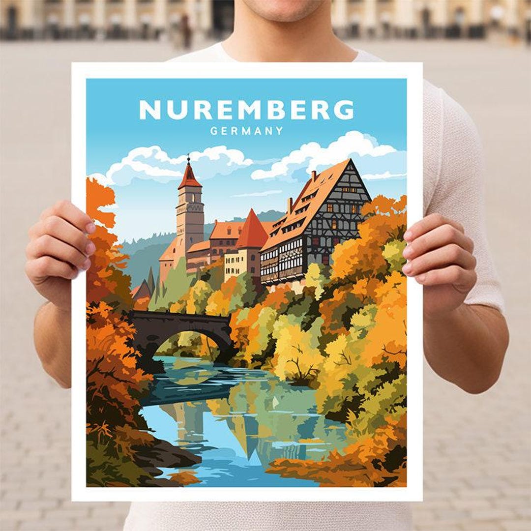 Nuremberg Germany Travel Wall Art Poster Print - Etsy