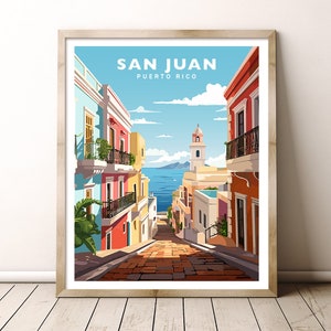 San Juan Puerto Rico Travel Wall Art Poster Print