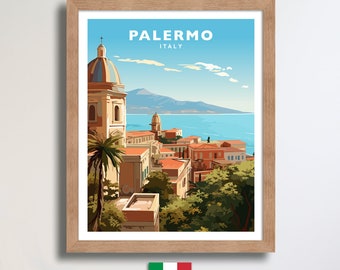 Palermo Italy Sicily Travel Wall Art Poster Print