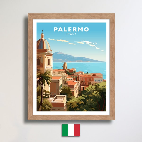 Palermo Italy Sicily Travel Wall Art Poster Print