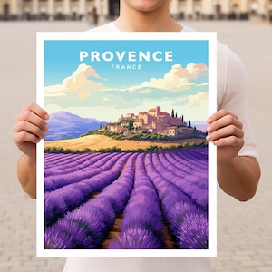 Provence France Travel Wall Art Poster Print