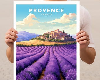 Provence France Travel Wall Art Poster Print