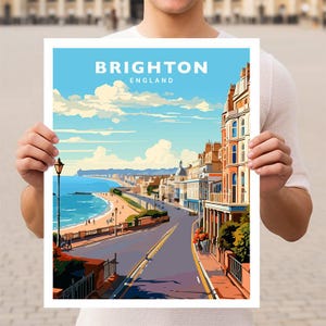 Brighton England UK Travel Wall Art Poster Print