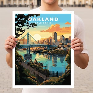 Oakland California Travel Wall Art Poster Print