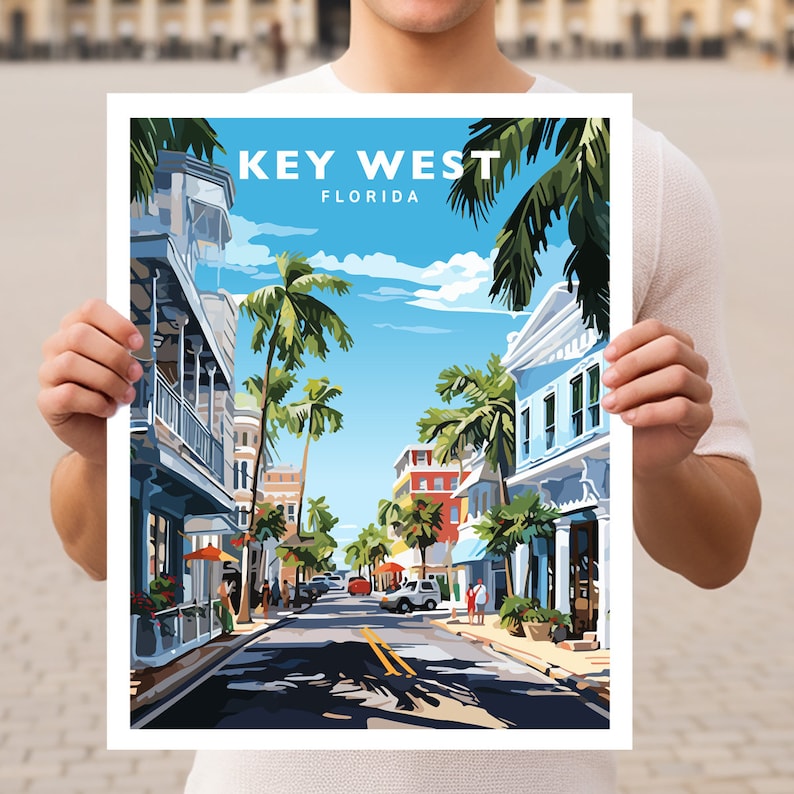 Key West Florida Travel Wall Art Poster Print image 2