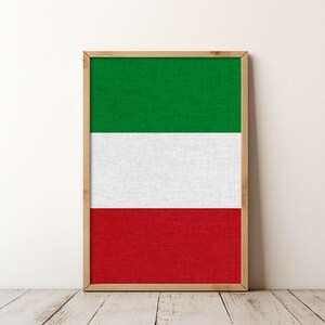 Italy Italian Flag Travel Wall Art Poster Print