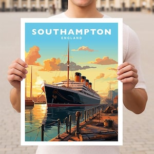Southampton England UK Travel Wall Art Poster Print