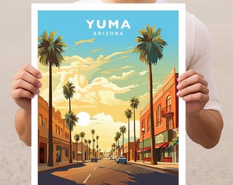 Yuma Arizona Travel Wall Art Poster Print