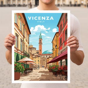 Vicenza Italy Travel Wall Art Poster Print