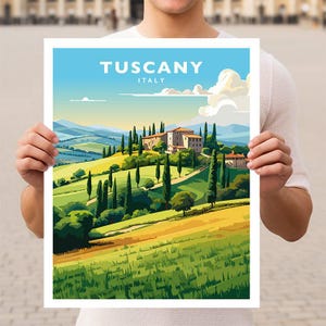 Tuscany Italy Travel Wall Art Poster Print