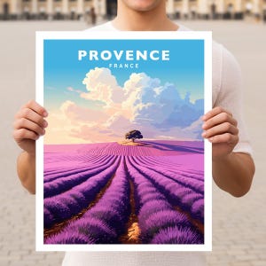 Provence France Travel Wall Art Poster Print