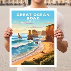 Great Ocean Road Australien Reise Wand Kunst Poster Print