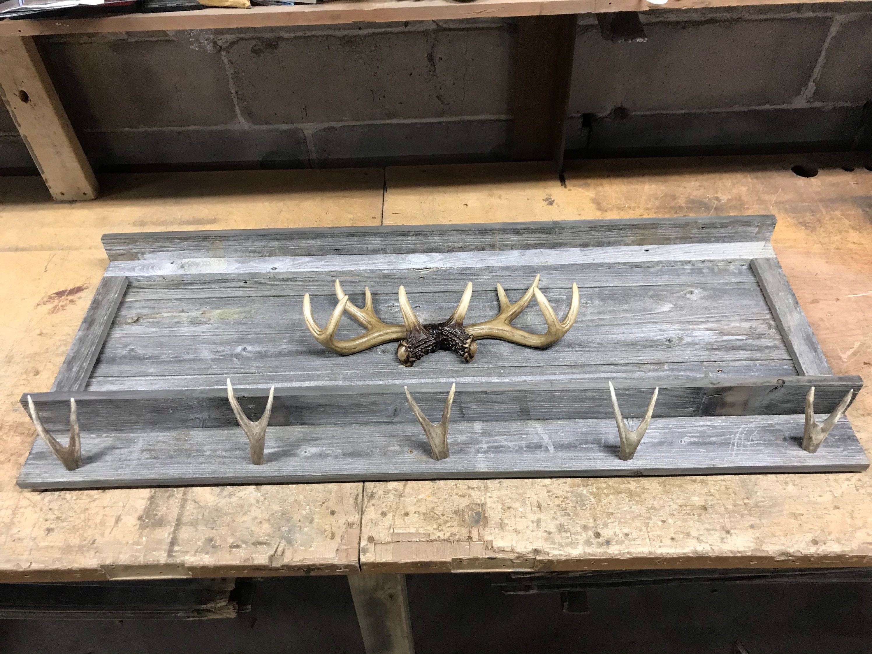 Rustic Gun Rack Gun Rack Deer Antler Antler Rack Mancave Etsy