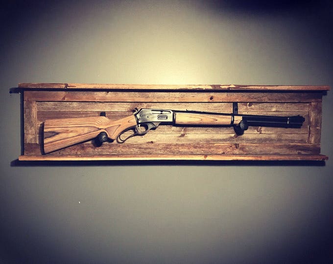 Rustic Gun Rack, Gun Rack Display, Railroad Spike Gun Rack Display ...