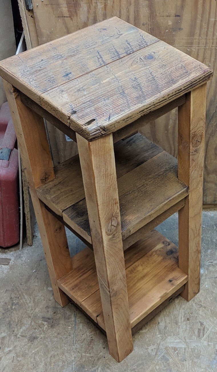 Reclaimed Rustic Barnwood Nightstand Nightstands Reclaimed Etsy