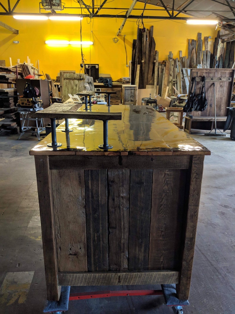 Reclaimed Rustic Barnwood Desk Reclaimed Barnwood Office Etsy