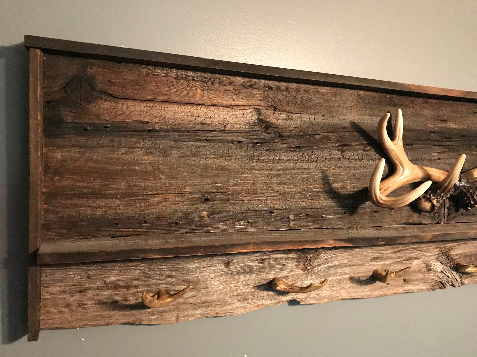 Rustic Gun Rack Gun Rack Deer Antler Antler Rack Mancave Etsy