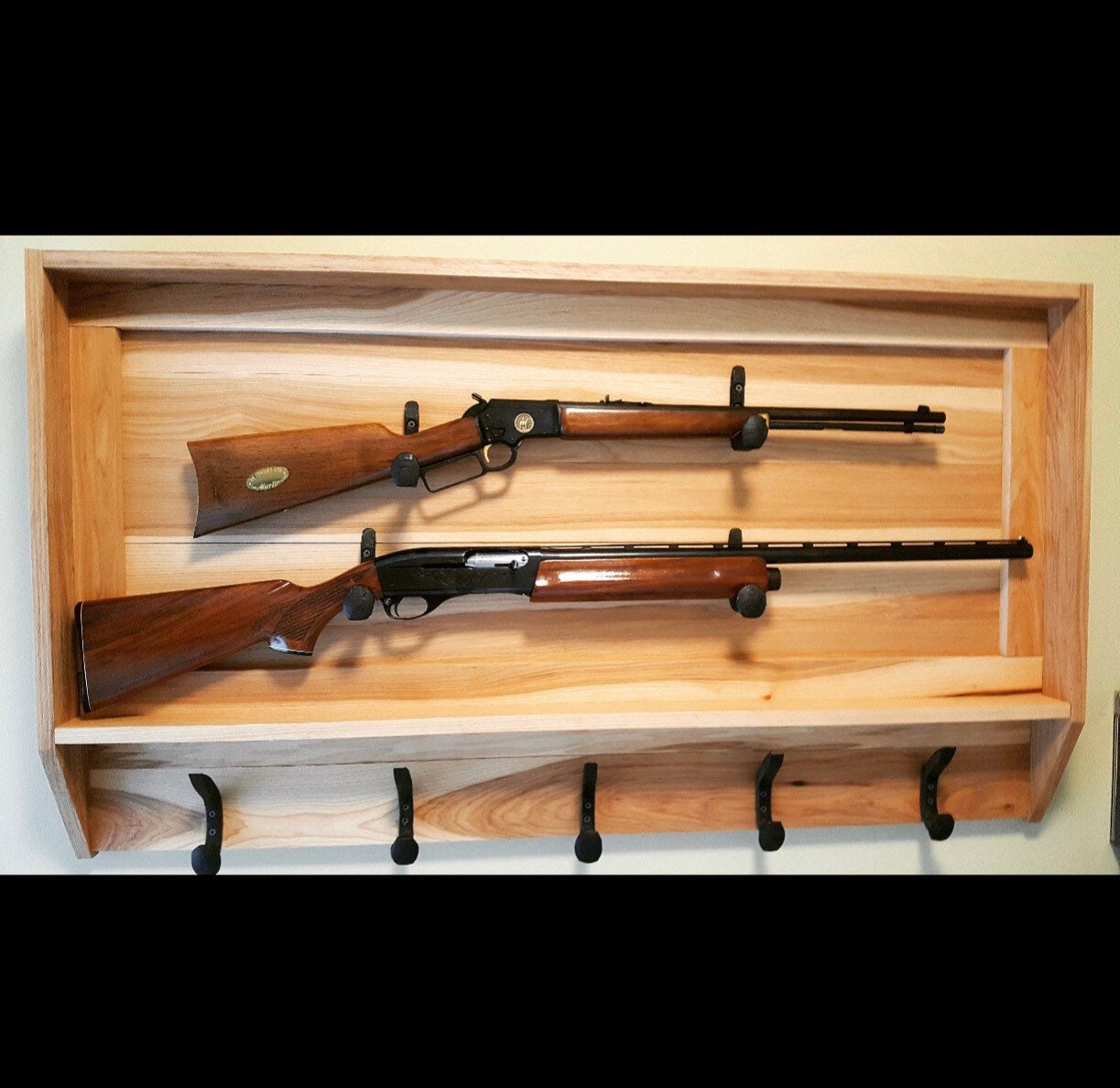 Hold Up Displays Vertical Gun Rack Wall Mount Rifle Storage- Heavy Duty ...