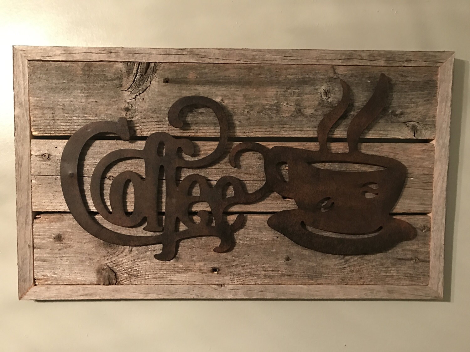 Rustic Coffee Cup Coffee Decor Rustic Kitchen Decor Coffee | Etsy