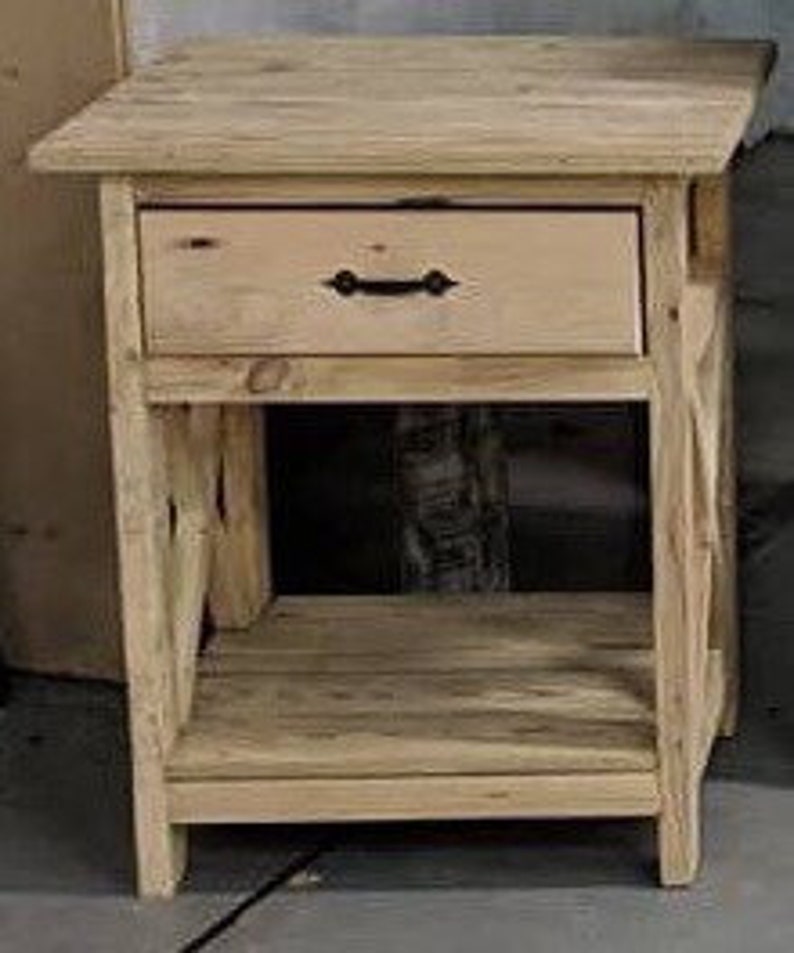 Reclaimed Rustic Barnwood Nightstand Nightstands Reclaimed Etsy