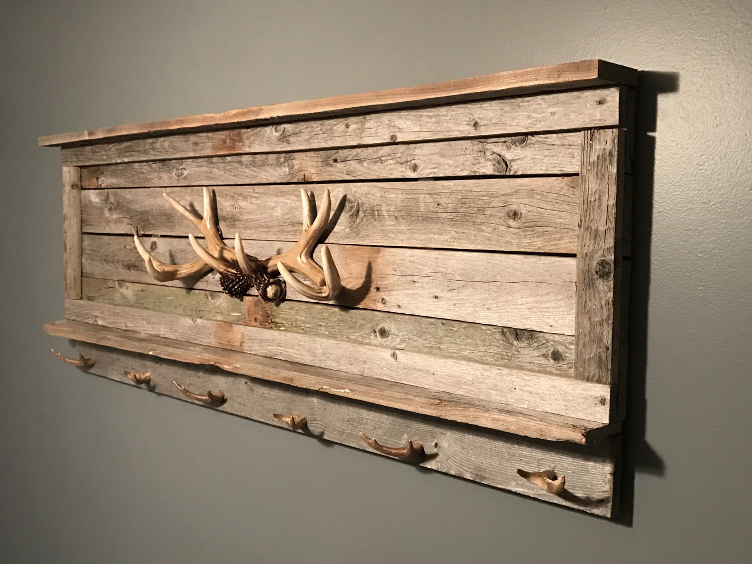 Rustic Gun Rack Gun Rack Deer Antler Antler Rack Mancave Etsy