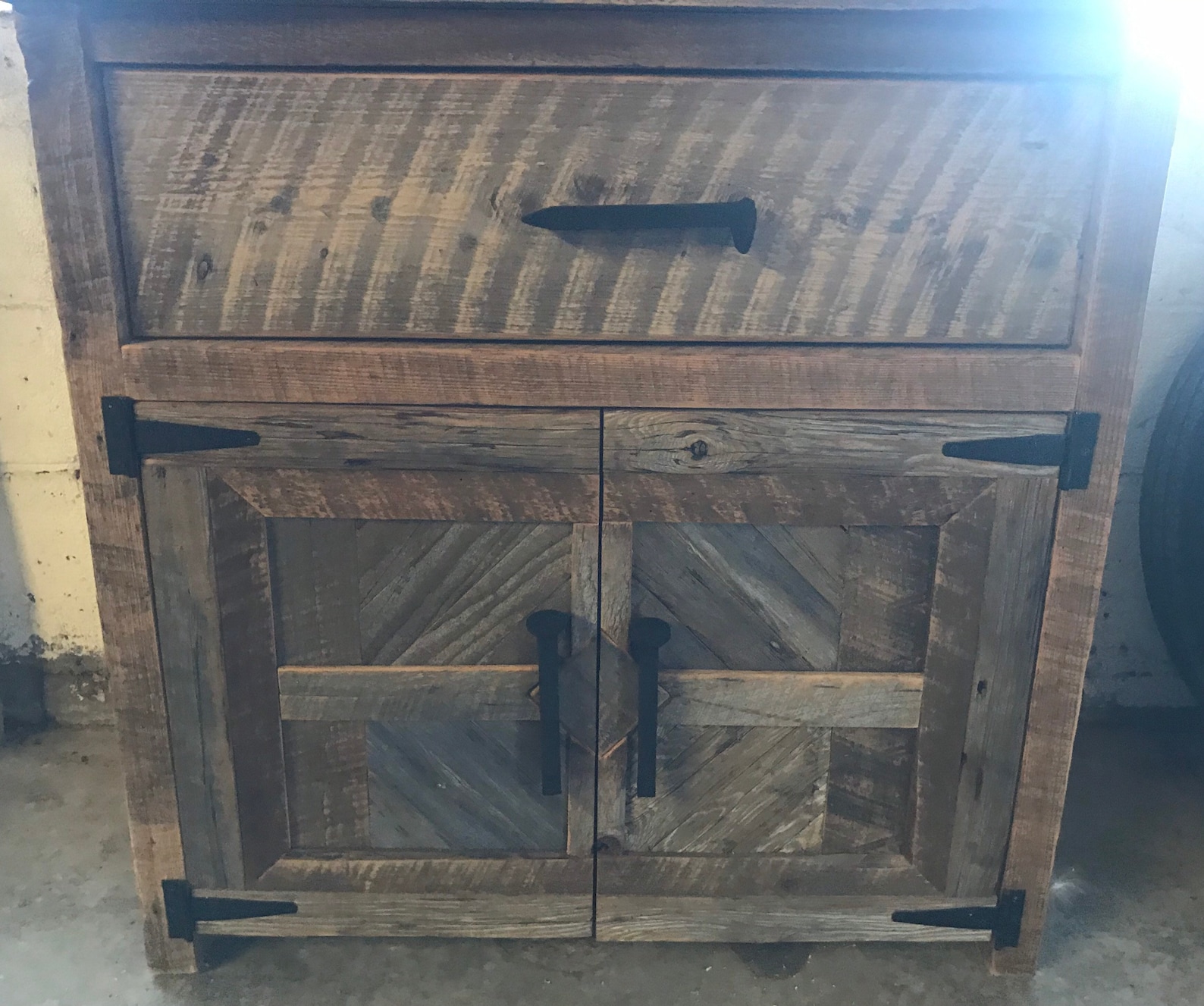 Reclaimed Rustic Barnwood Nightstand Nightstands Reclaimed Etsy
