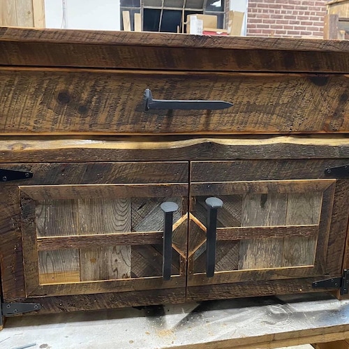 Reclaimed Rustic Barnwood Nightstand Nightstands Reclaimed Etsy