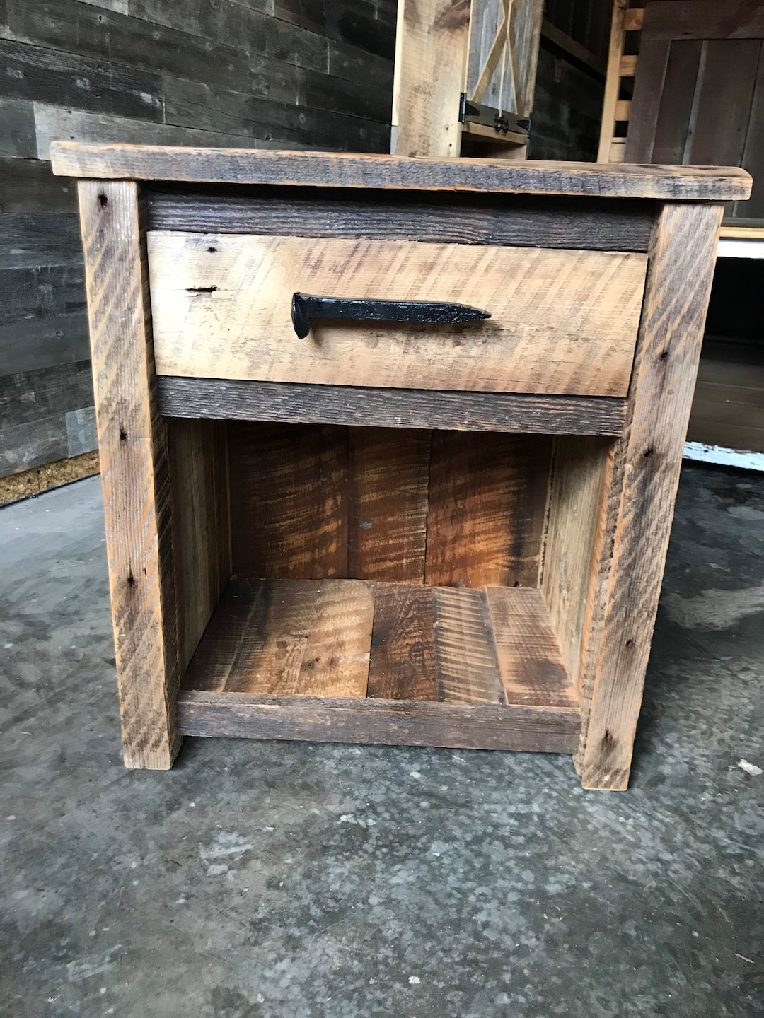 Barnwood nightstand discount