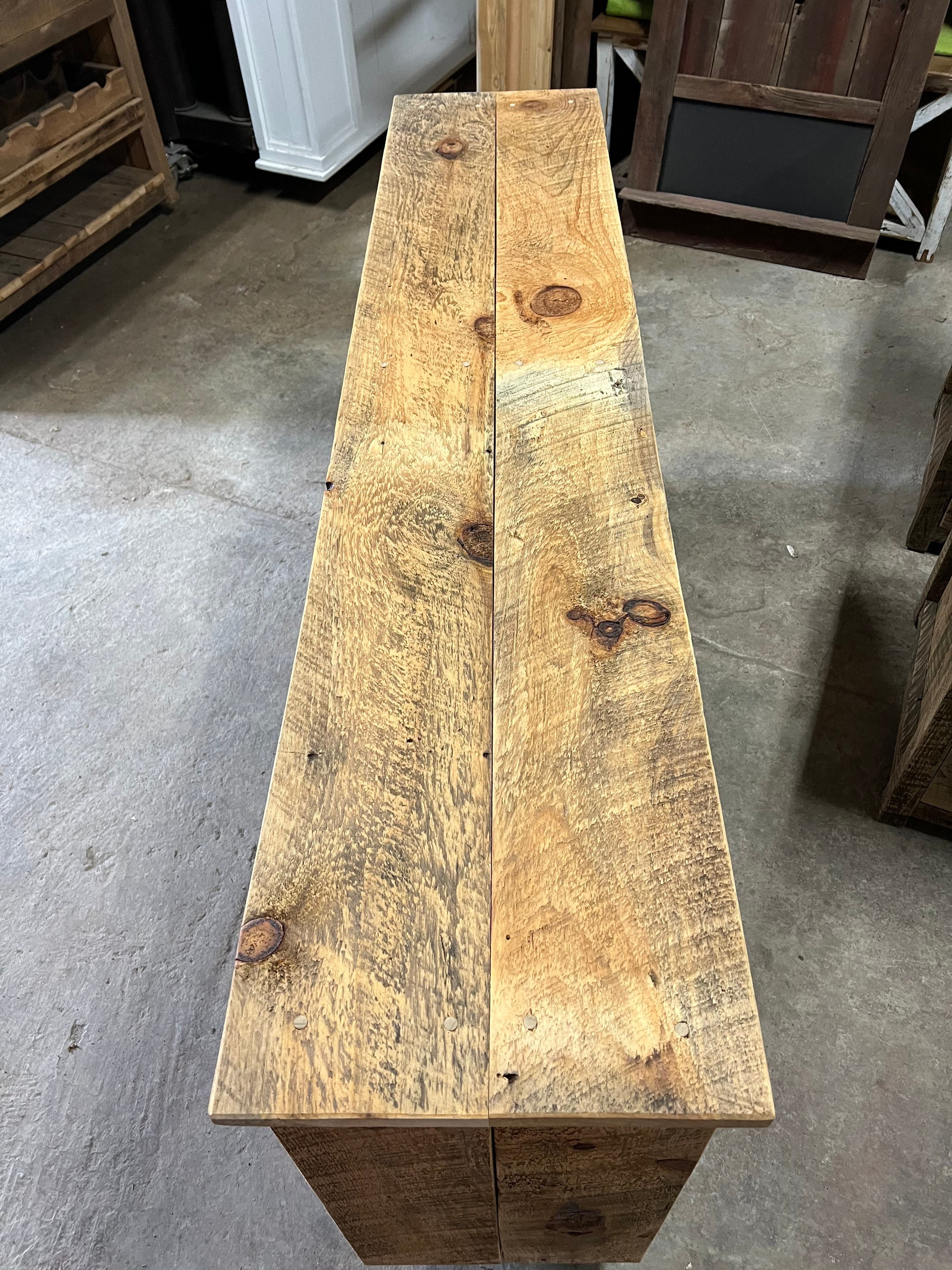 Reclaimed Rustic Barnwood Bookshelf, Reclaimed Primitive Farmhouse ...