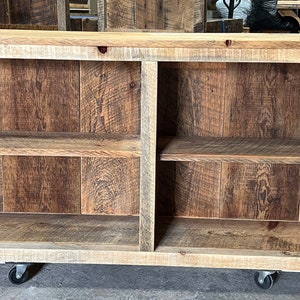 Reclaimed Rustic Barnwood Bookshelf, Reclaimed Primitive Farmhouse Rustic Bookshelf