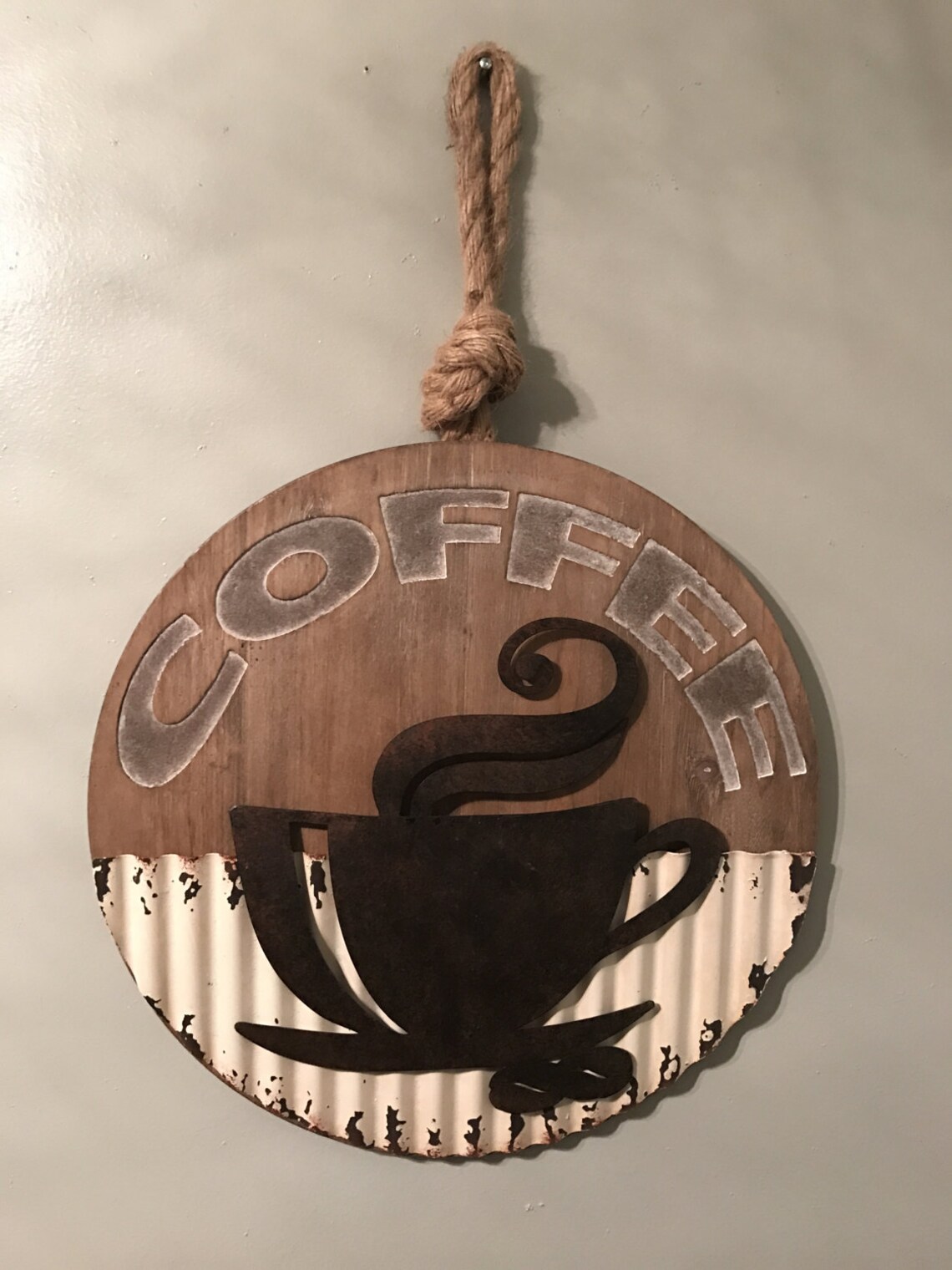 Rustic Coffee Cup Coffee Decor Rustic Kitchen Decor Coffee Etsy