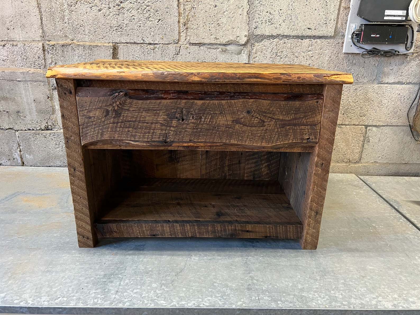 Reclaimed Rustic Barnwood Nightstand Nightstands Reclaimed Etsy