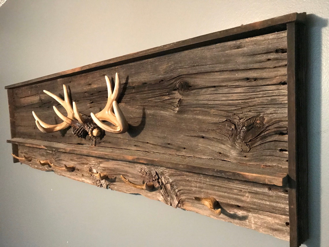 Rustic Gun Rack Gun Rack Deer Antler Antler Rack Mancave Etsy