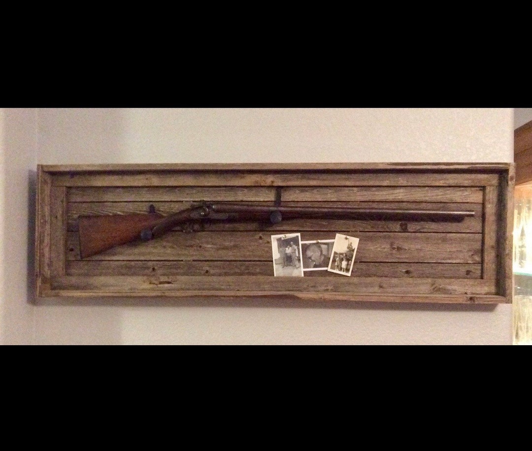 Rustic Gun Rack Gun Rack Display Railroad Spike Gun Rack Etsy