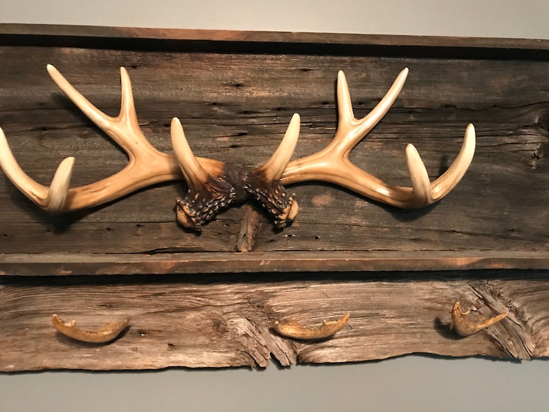 Rustic Gun Rack Gun Rack Deer Antler Antler Rack Mancave Etsy