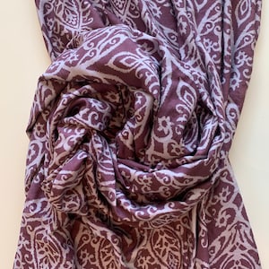 Purple Colour soft Cotton Fabric, Soft and cool feeling fabric, Ikat London, Ikat UK, Quantity by Meter*