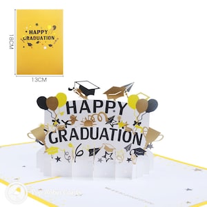 Carte pop-up 3D Félicitations pour l'obtention du diplôme