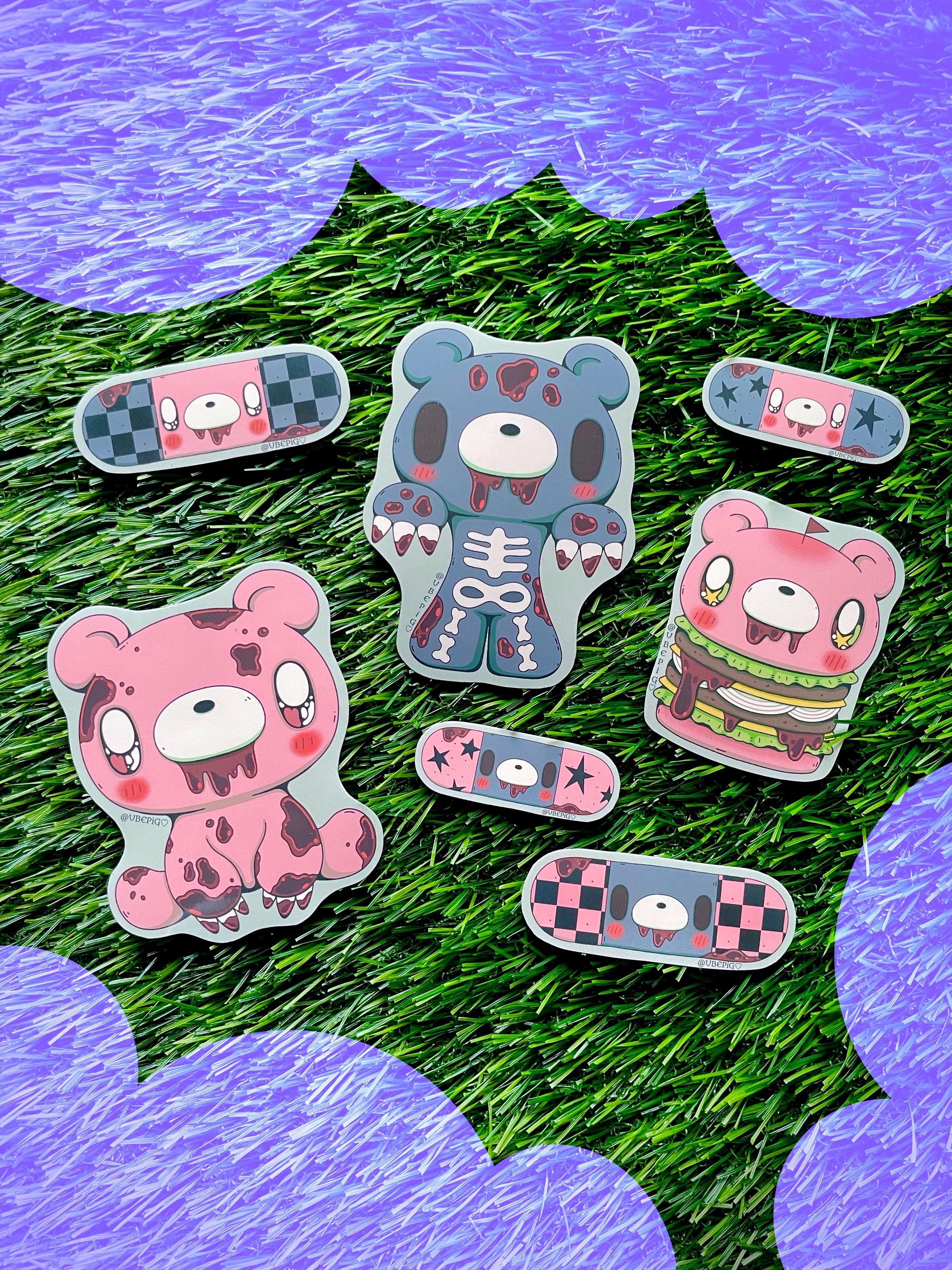 Gloomy Bear Sticker-Set – Offizielles Lizenzprodukt, 12,7 X 17,8 Cm, Anime Aufkleber