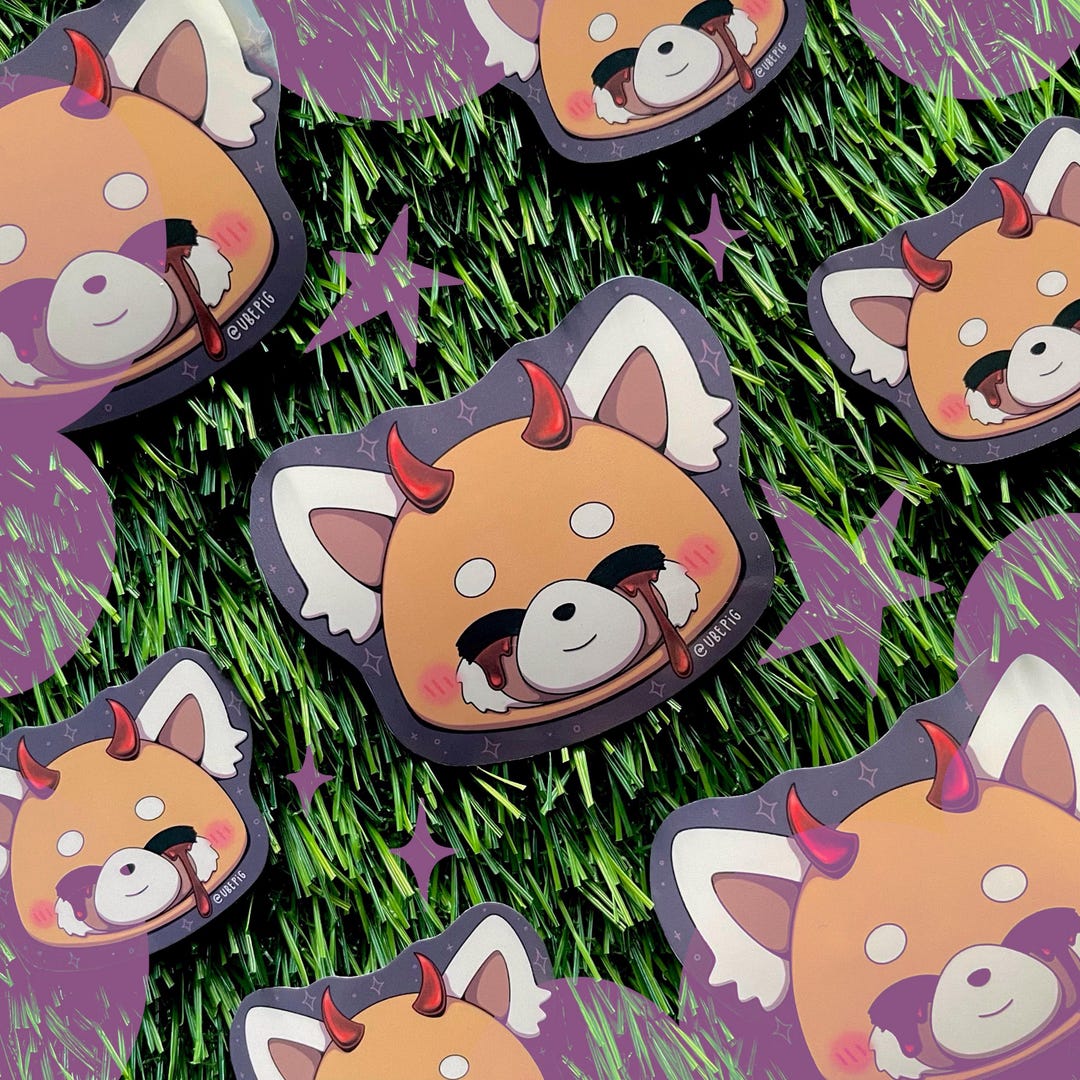 Aggressive Red Panda (vinyl Sticker) - Etsy