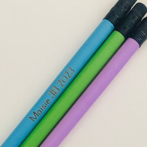 Personalised pencil class pencils name and class engraved pencil