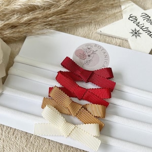 Baby headbands, Set of 4, Christmas, baby headbands and bows, red headbands, newborn headbands, toddler headbands, red bows, Christmas bows
