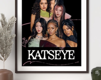 KATSEYE - 2nd Ep 'beautiful Chaos.' Out June 27th Poster - Etsy