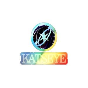 Katseye Holographischer Aufkleber | Kpop Logo Aufkleber | Glänzender Katseye Merch für Fans, Tween Geschenke, Laptop & Wasserflasche Aufkleber