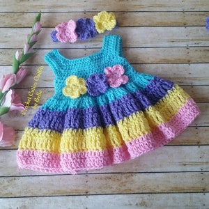 Crochet Baby Dress Pattern, Easter Crochet Pattern, 0-3 Months Baby Dress, Baby Dress Pattern Only, Crochet Pattern, Instant Download New