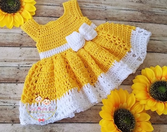 Crochet Baby Dress Etsy