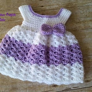 Crochet Baby Dress Pattern, White Crochet Pattern, Newborn Baby Dress Pattern, Baby Dress Pattern Only, Crochet Pattern, Instant Download