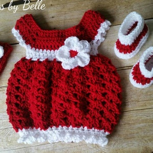 Baby Dress, Take Home Baby Outfit, Coming Home Dress, Infant Outfits, Crochet Newborn Outfit, Photo Prop Outfit, Infant Christmas