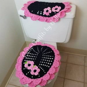 Toilet Seat Cover, More Colors, Lid Cover for Toilet Seat, Cover for Bathroom,Handmade Crocheted Lid Cover, Crochet Toilet Tank Covers Gift