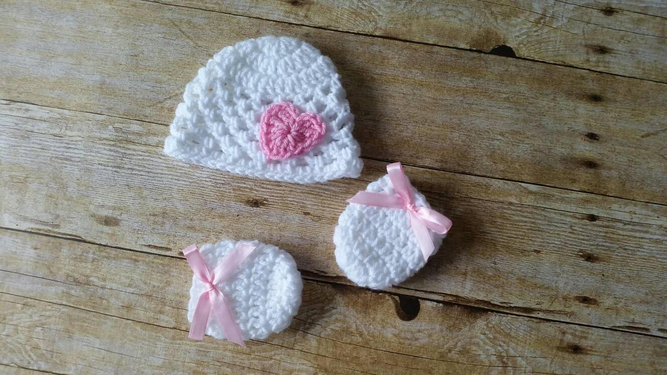 Crochet Baby Hat Newborn Photo Prop Baby Heart Hat Baby Etsy